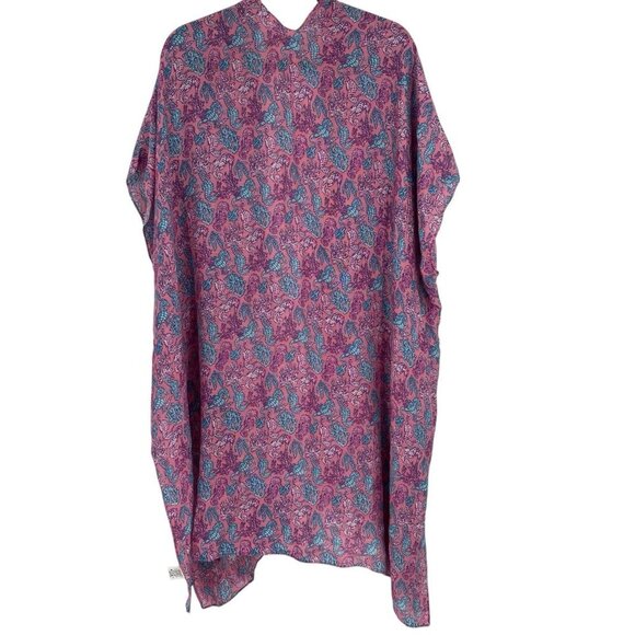 SIMPLY SOUTHERN OS Seahorse Print Cover Up Kimono Nautical Preppy One Size - Picture 3 of 8